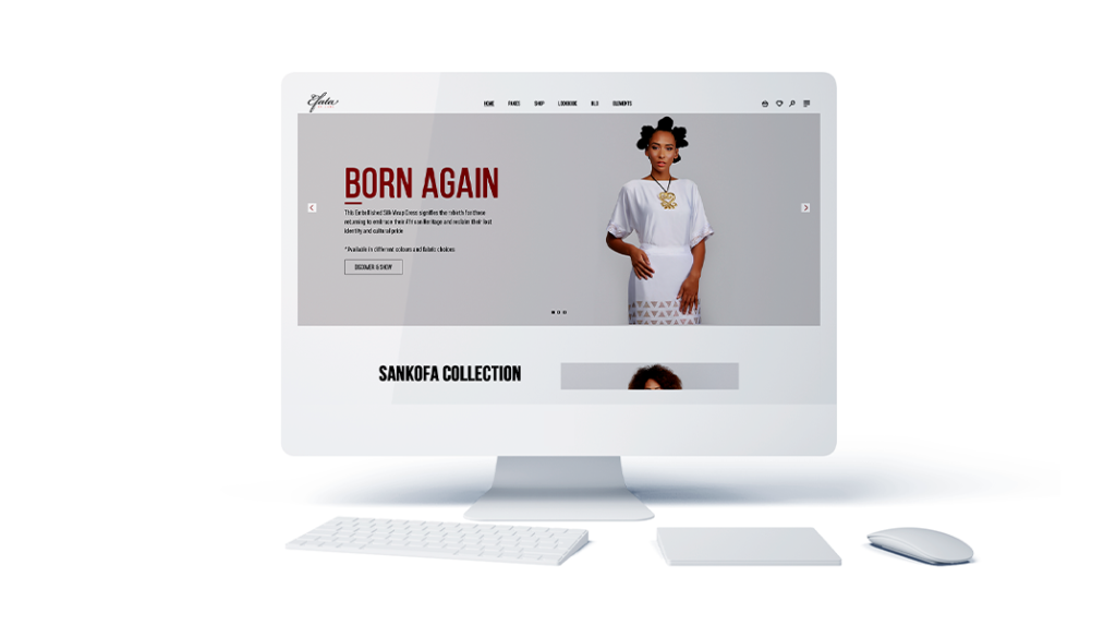 Efanta web store UI