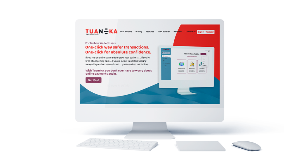 Tuaneka payment web for Ghana